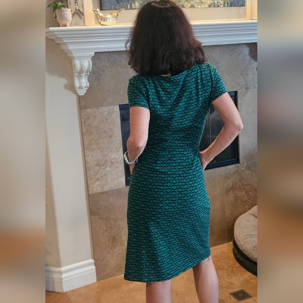 Boden Phoebe Cotton Ribbon Print Dress - Picture 4 of 8